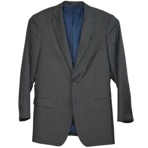 Mantoni Blazer Mens Charcoal Gray 100% Virgin Wool 2-Button Dark Academia 42-44R